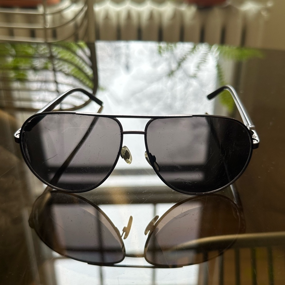 YSL Black Aviator Sunglasses